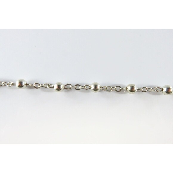 Cable Chain & Ball Link Bracelet 925 Silver Cross Miraculous Medallion Charms - Picture 3 of 8